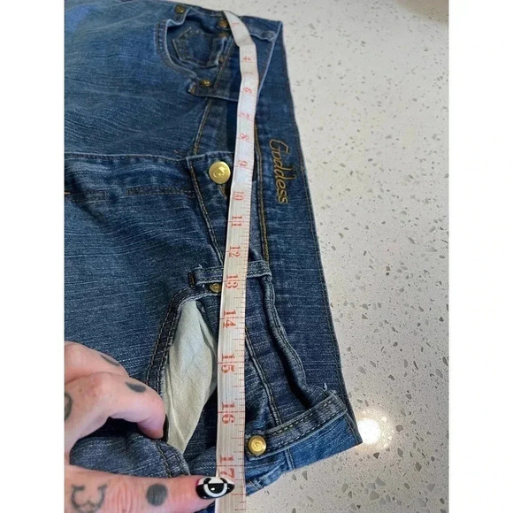 Goddess hombre denim jeans size 13 with zipper ankle - Picture 11 of 11